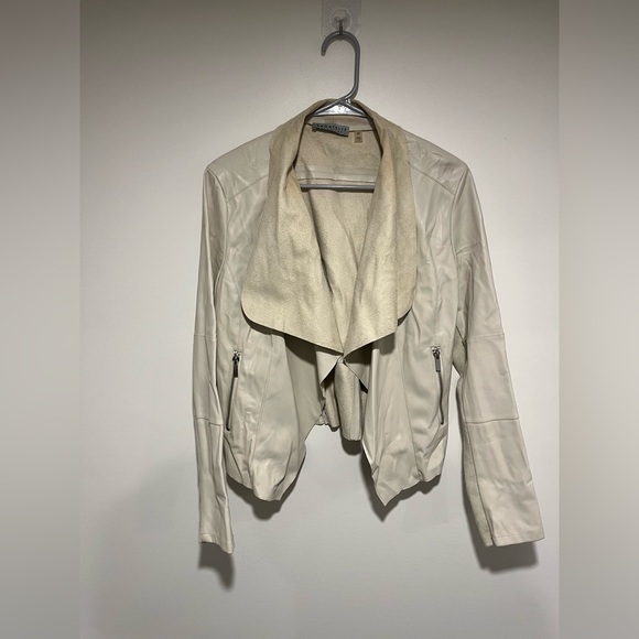 bagatelle Jackets & Blazers - Bagatelle Cream Leather Jacket